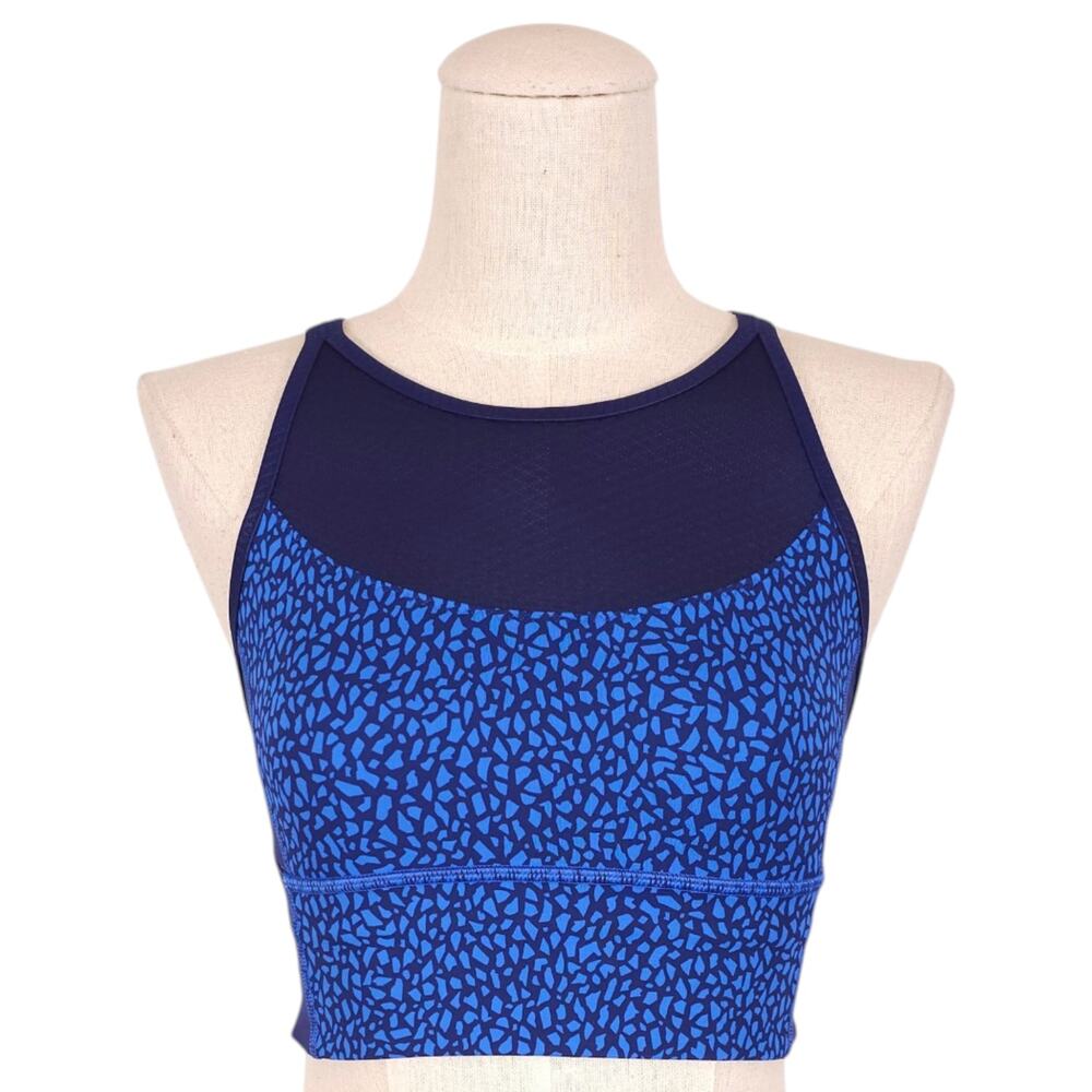 Lululemon Clip-In Long Line Bra Mosaic Sz 4